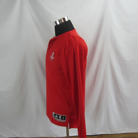 Adidas NBA Houston Rockets Quarter Snap Shirt Sz S - Picture 8 of 8